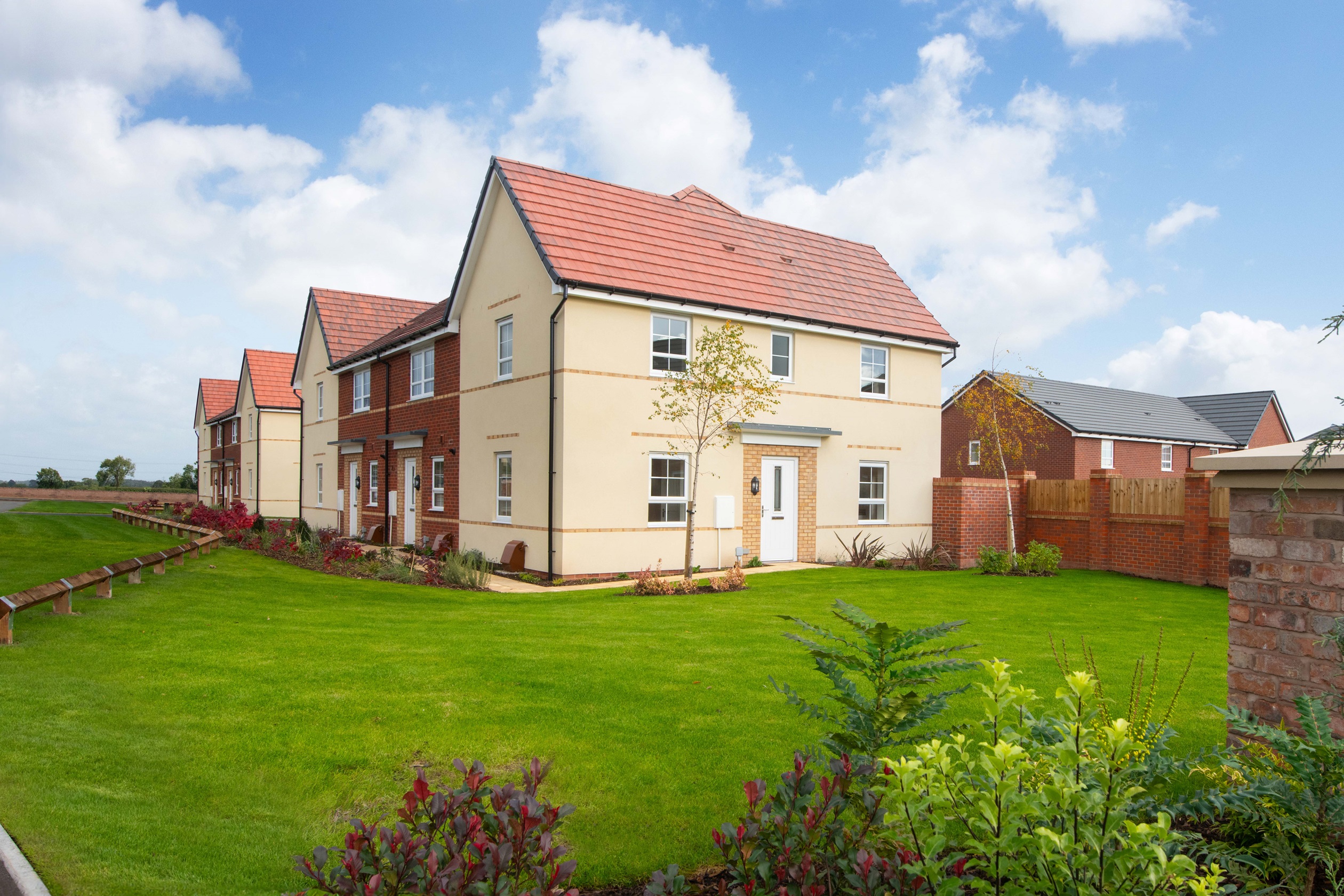 Exterior view of our 3 bed Moresby home in render finish